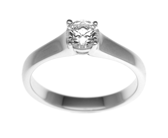 M1462 4 Claw Round Brilliant Engagement Ring Coo Jewellers