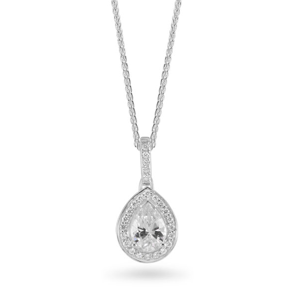 Sterling Silver Cubic Zirconia Pendant ref C026P