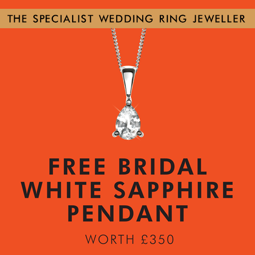 Free £350 White Sapphire Pendant
