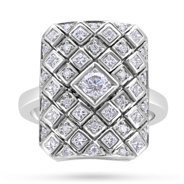 18ct Gold Art Deco Diamond Ring