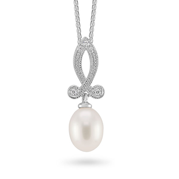Sterling Silver Freshwater Pearl Pendant ref C036P