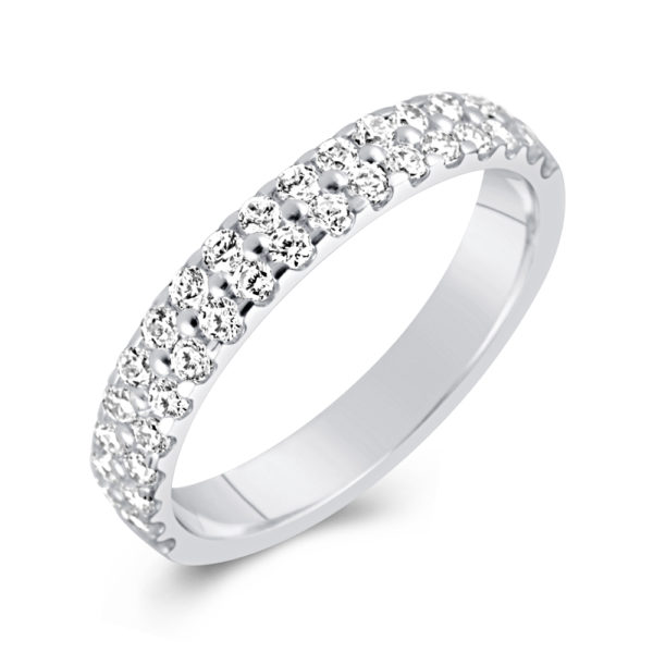 Kerrie Double Row 0.54ct Diamond Wedding and Eternity Ring